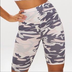 Pretty Little Thing Nude Camo Cycle Shorts